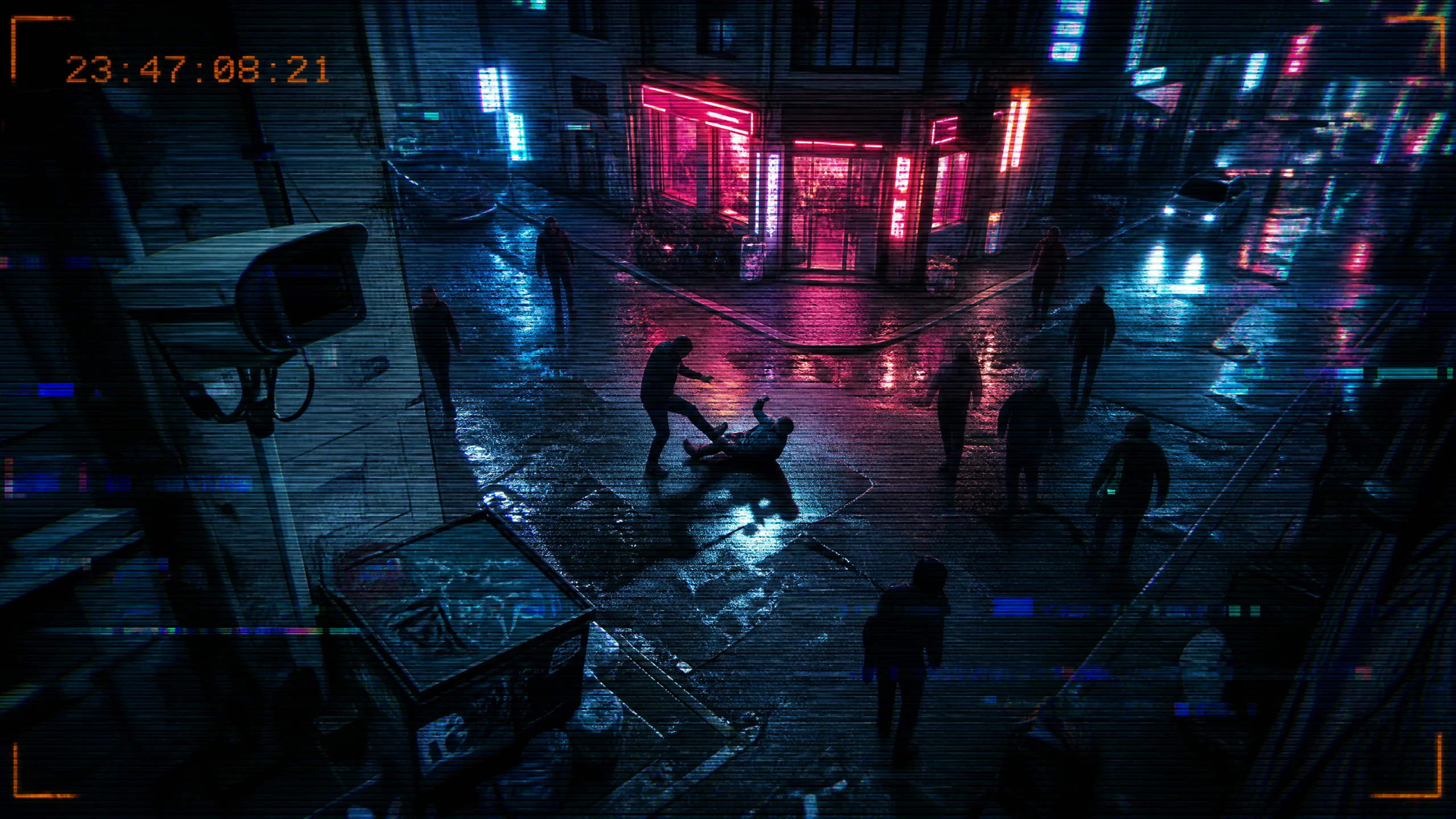 深夜街头监控画面曝光 - 奇葩社会事件